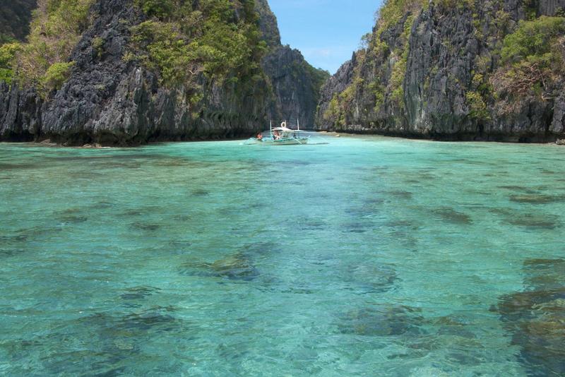 Shallow lagoon water